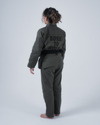 KINGZ BORN TO RULE FRAUEN JIU JITSU - SCHWARZ - GRÜN - WEISS KIMONO / GI