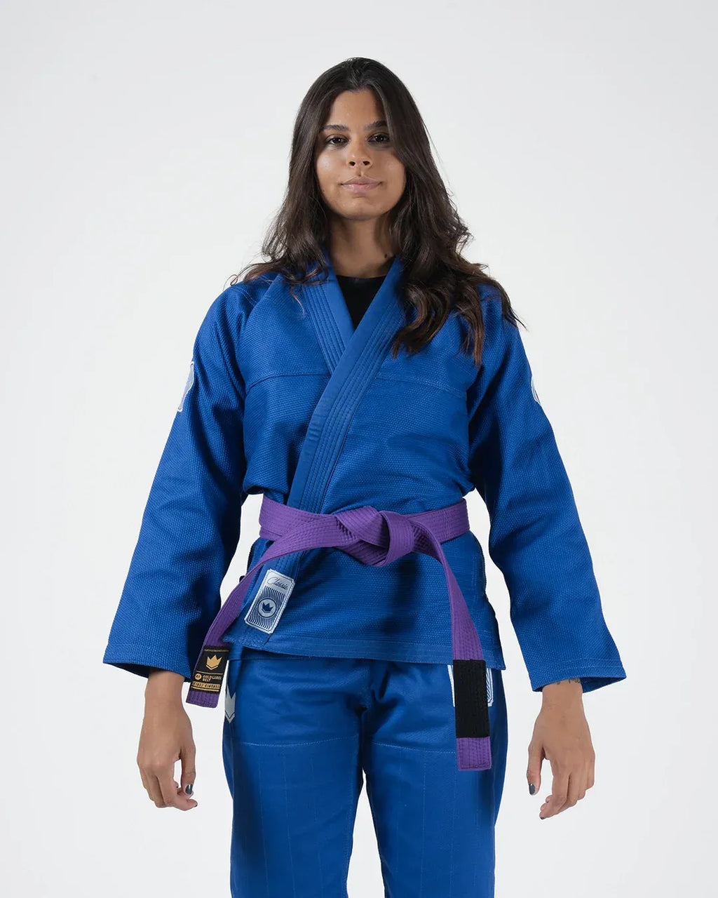 KINGZ CLASSIC 3.0 DAMEN JIU JITSU- SCHWARZ - BLAU - WEISS KIMONO / GI