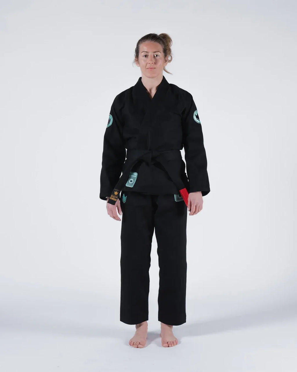 KINGZ CLASSIC 3.0 DAMEN JIU JITSU- SCHWARZ - BLAU - WEISS KIMONO / GI
