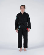 KINGZ CLASSIC 3.0 DAMEN JIU JITSU- SCHWARZ - BLAU - WEISS KIMONO / GI