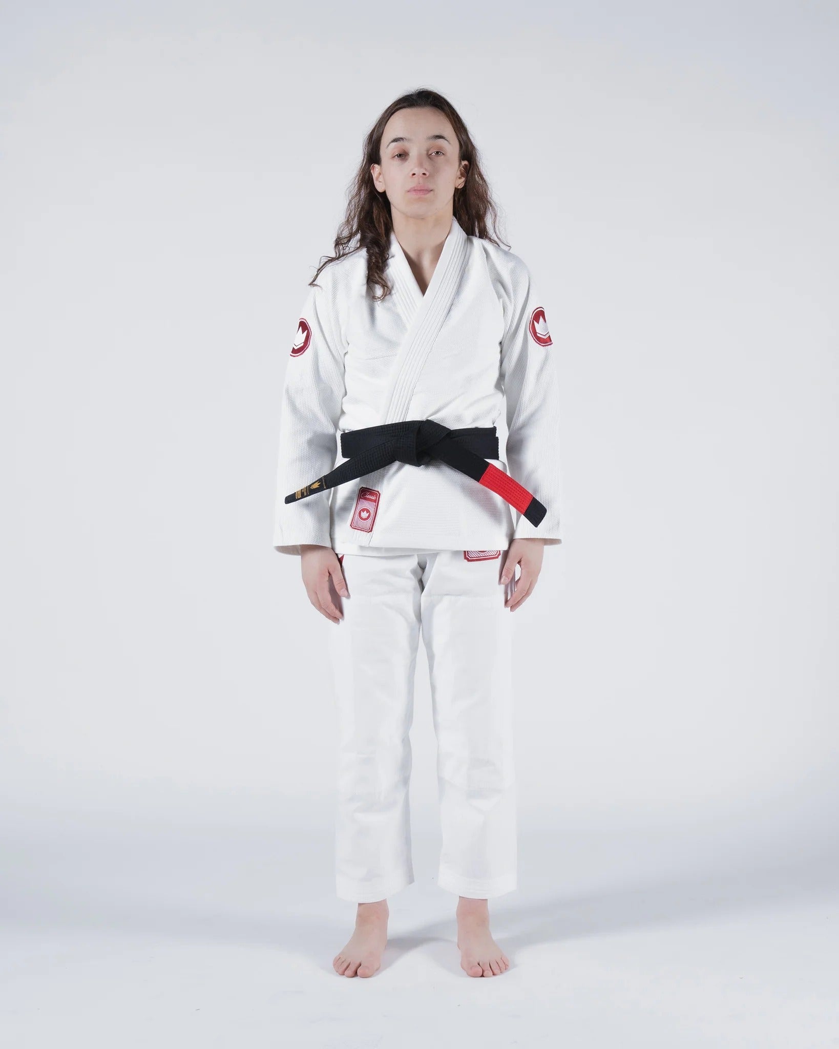 KINGZ CLASSIC 3.0 DAMEN JIU JITSU- SCHWARZ - BLAU - WEISS KIMONO / GI