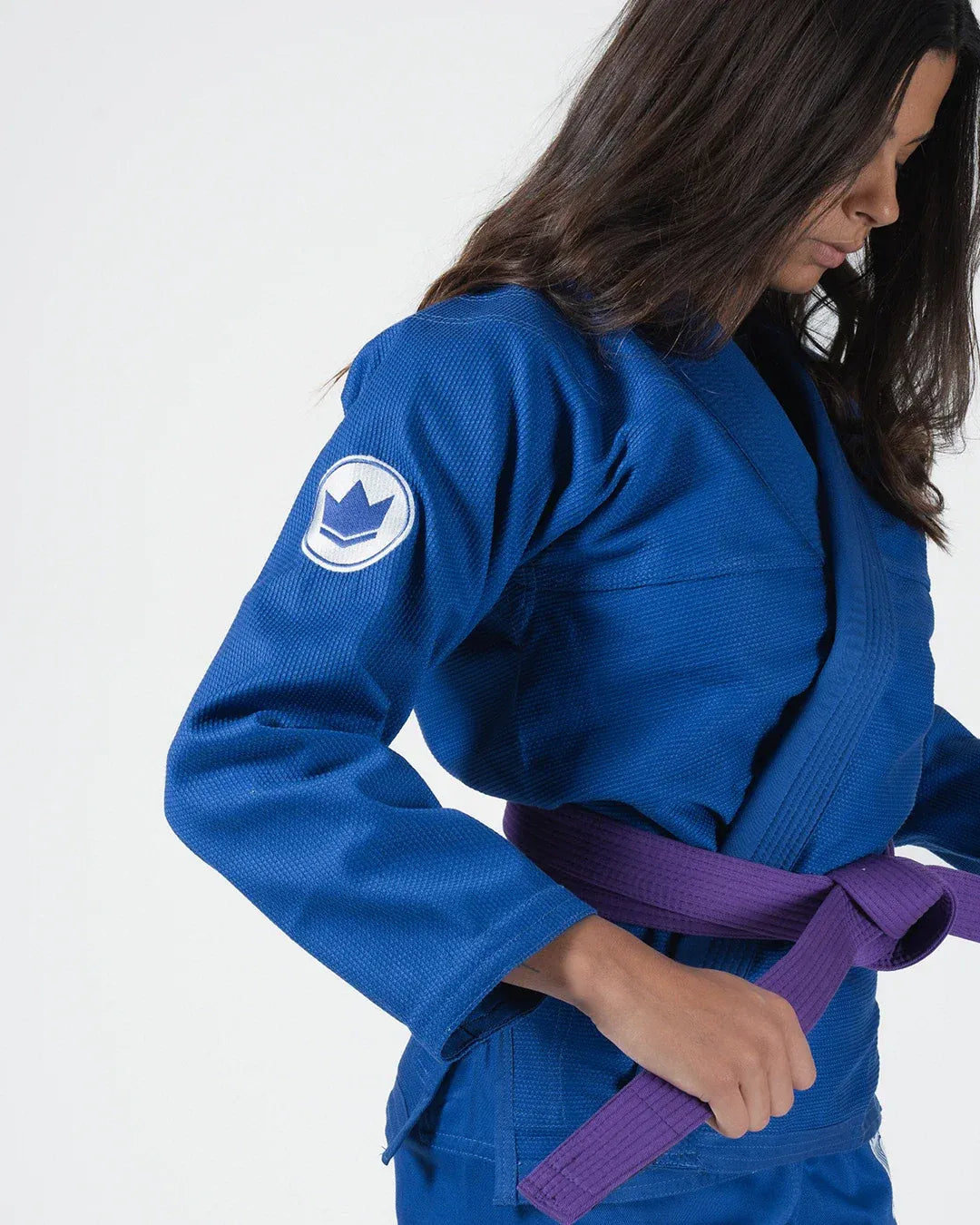 KINGZ CLASSIC 3.0 DAMEN JIU JITSU- SCHWARZ - BLAU - WEISS KIMONO / GI