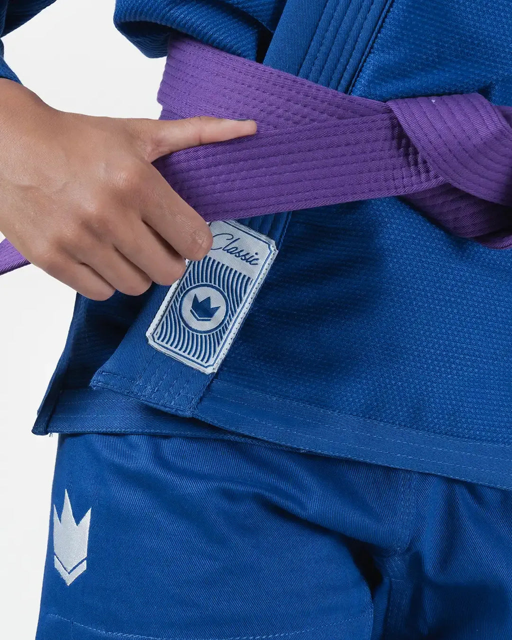 KINGZ CLASSIC 3.0 DAMEN JIU JITSU- SCHWARZ - BLAU - WEISS KIMONO / GI