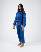 KINGZ CLASSIC 3.0 DAMEN JIU JITSU- SCHWARZ - BLAU - WEISS KIMONO / GI