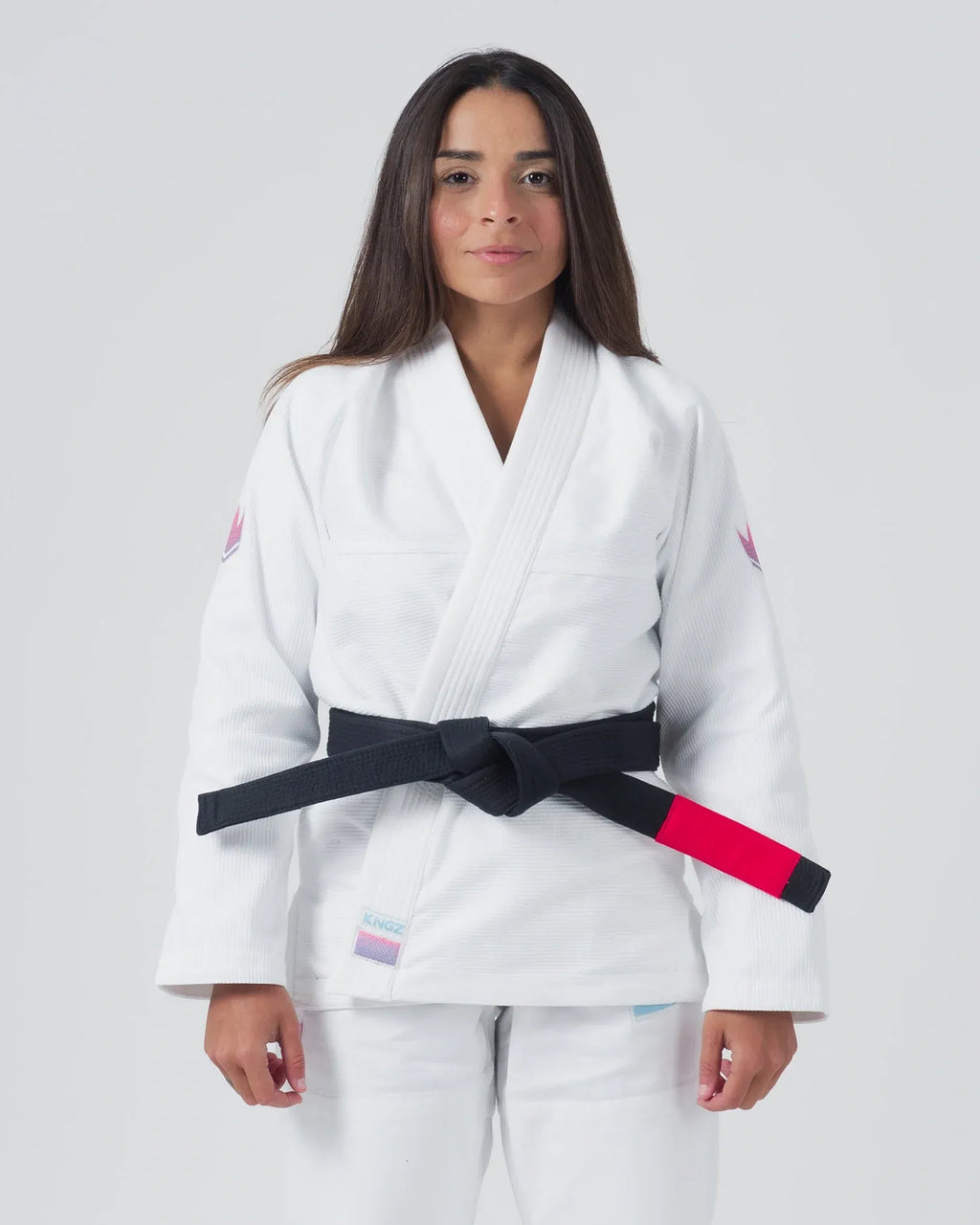 KINGZ EMPOWERED WOMEN'S JIU JITSU - SCHWARZ - WEISSER KIMONO / GI