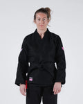 KINGZ EMPOWERED WOMEN'S JIU JITSU - SCHWARZ - WEISSER KIMONO / GI