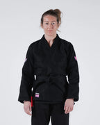 KINGZ EMPOWERED WOMEN'S JIU JITSU - SCHWARZ - WEISSER KIMONO / GI