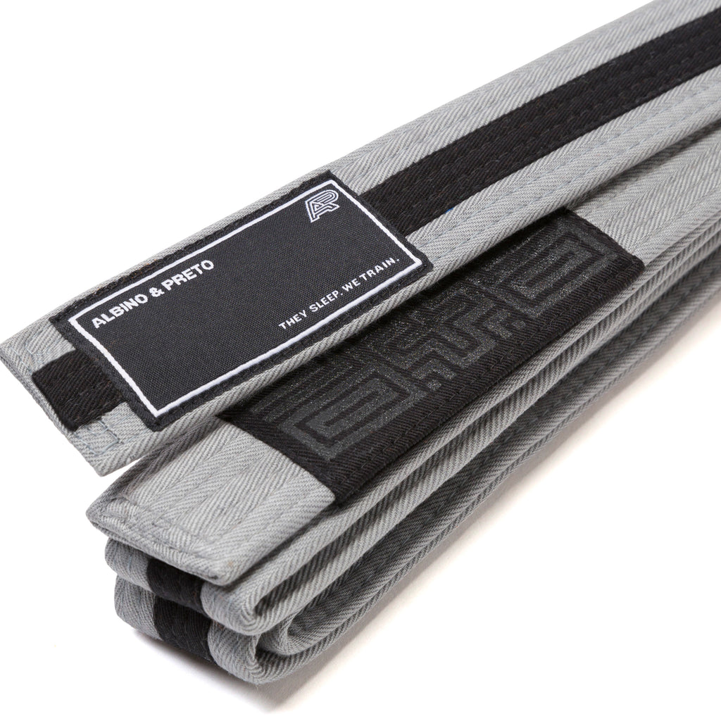 A&P KIDS HERRINGBONE CLASSIC BELT GREY/BLACK