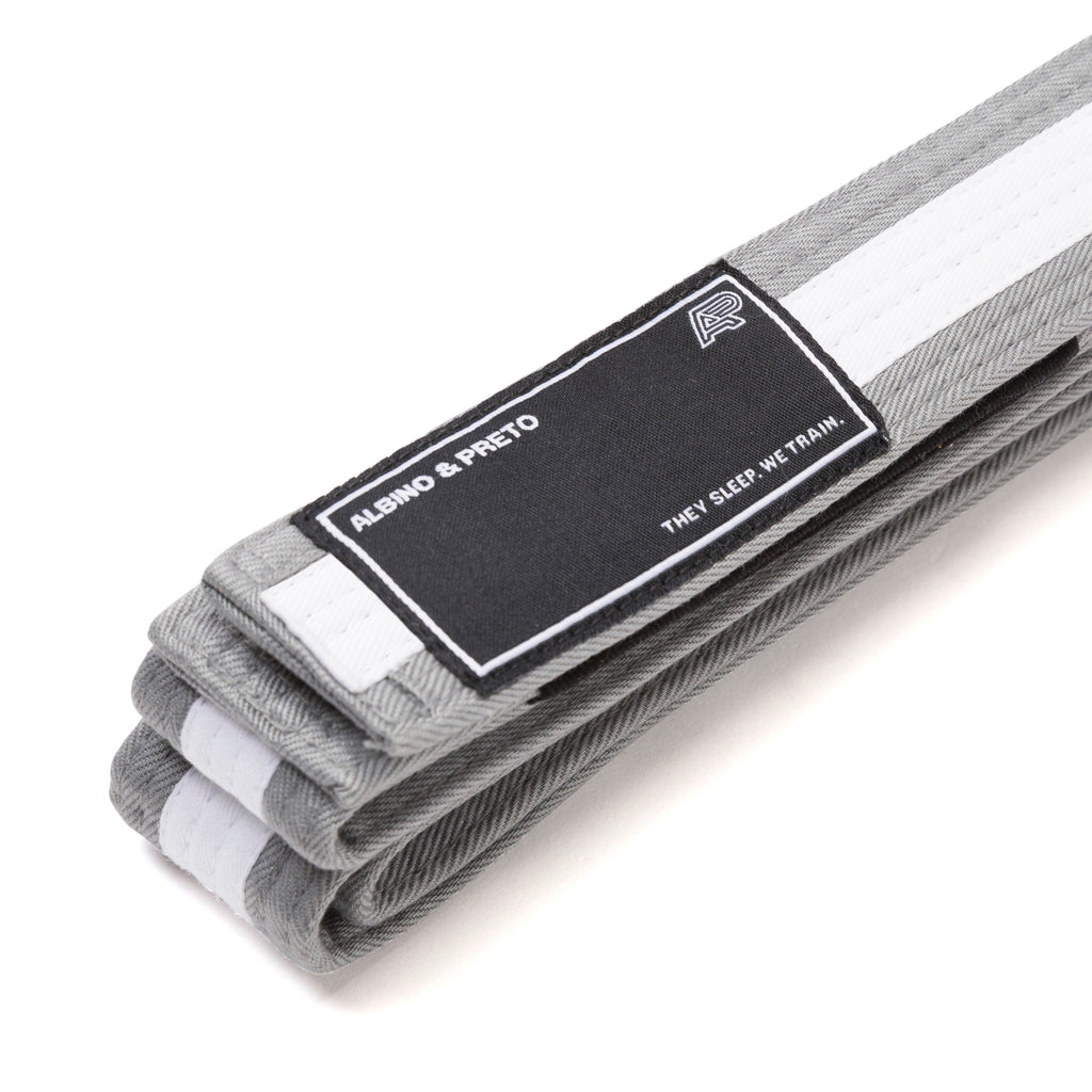 A&P KIDS HERRINGBONE CLASSIC BELT GREY/WHITE