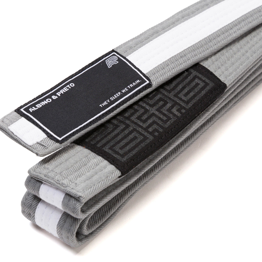 A&P KIDS HERRINGBONE CLASSIC BELT GREY/WHITE