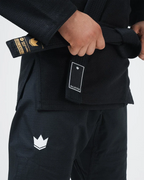 KINGZ BALISTICO 4.0 JIU-JITSU BRASILEÑO (VERSIÓN 2023) - KIMONO / GI NEGRO - AZUL - BLANCO