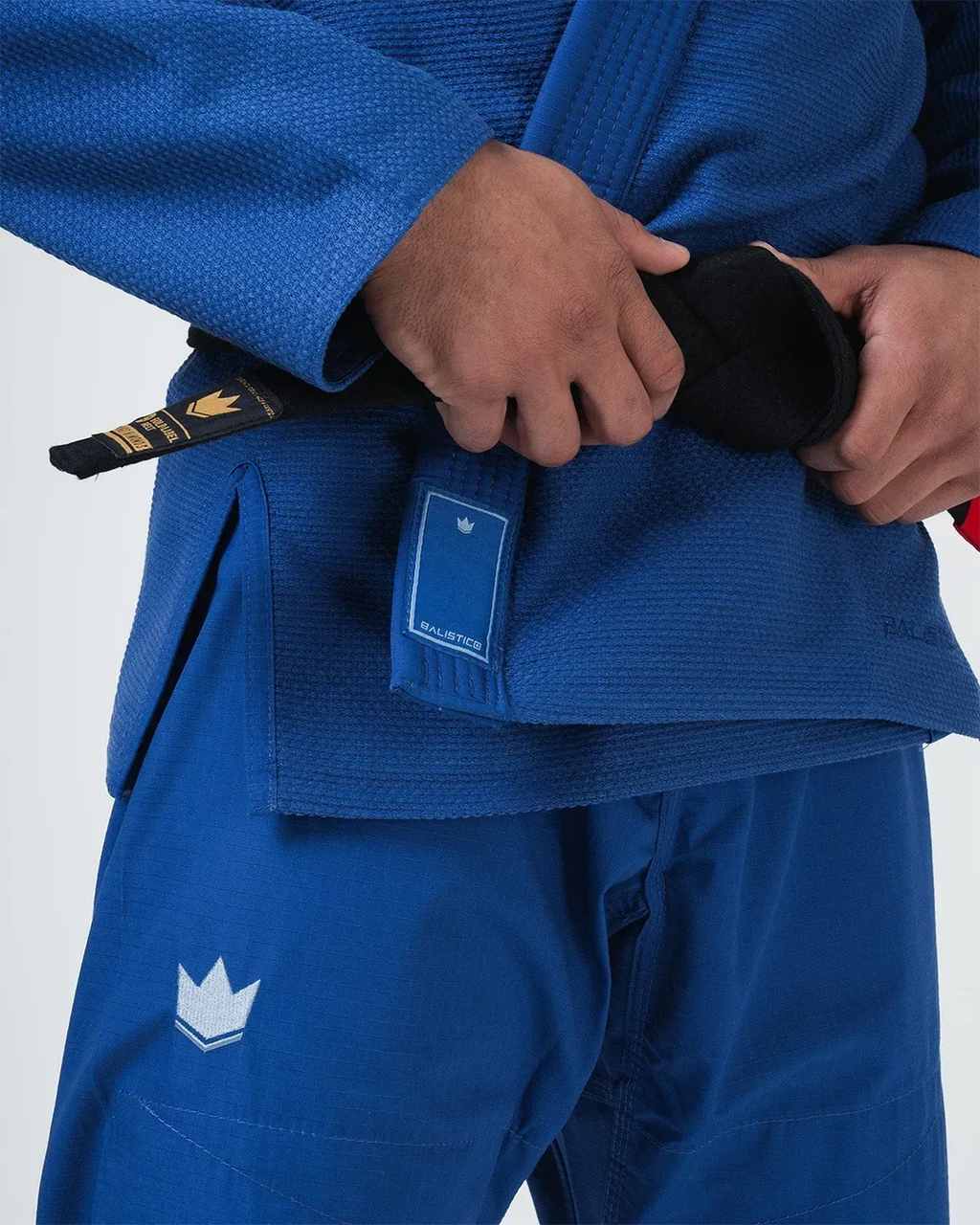 KINGZ BALISTICO 4.0 JIU-JITSU BRASILEÑO (VERSIÓN 2023) - KIMONO / GI NEGRO - AZUL - BLANCO