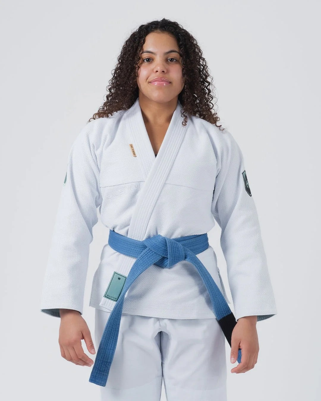 KINGZ BALISTICO 4.0 JIU JITSU FEMENINO - KIMONO / GI NEGRO - AZUL - BLANCO