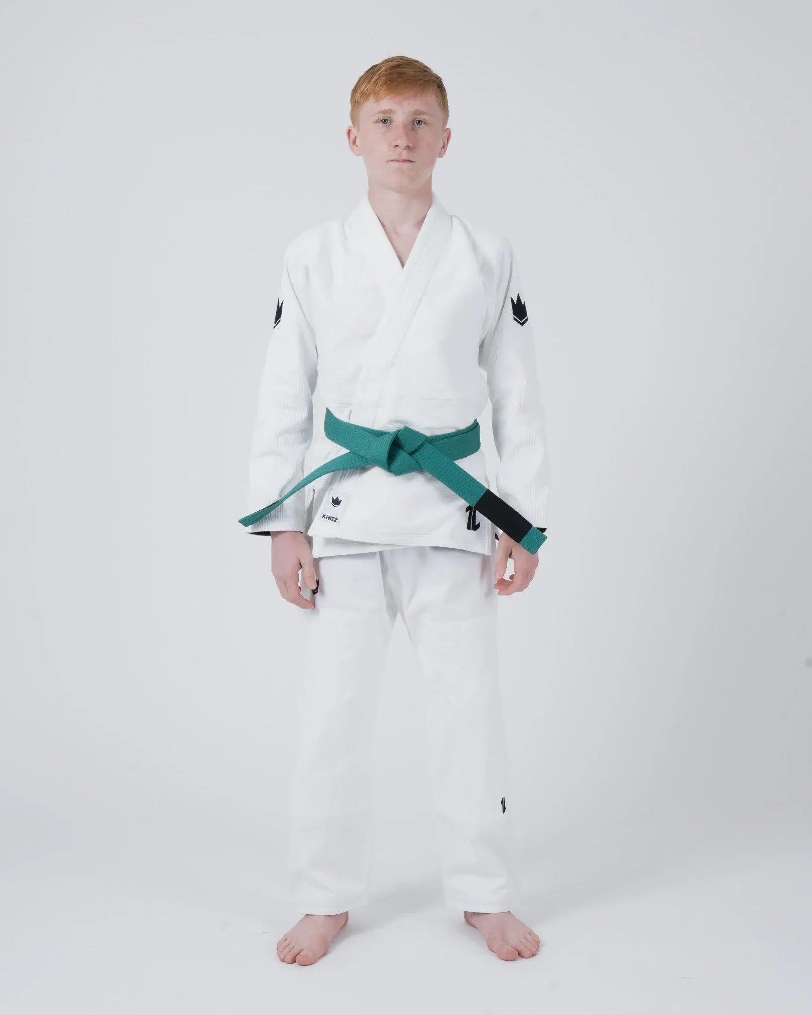 KINGZ THE ONE V2 INFANTIL BJJ - KIMONO/GI NEGRO - AZUL - BLANCO