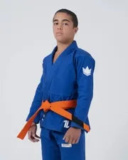 KINGZ THE ONE V2 INFANTIL BJJ - KIMONO/GI NEGRO - AZUL - BLANCO