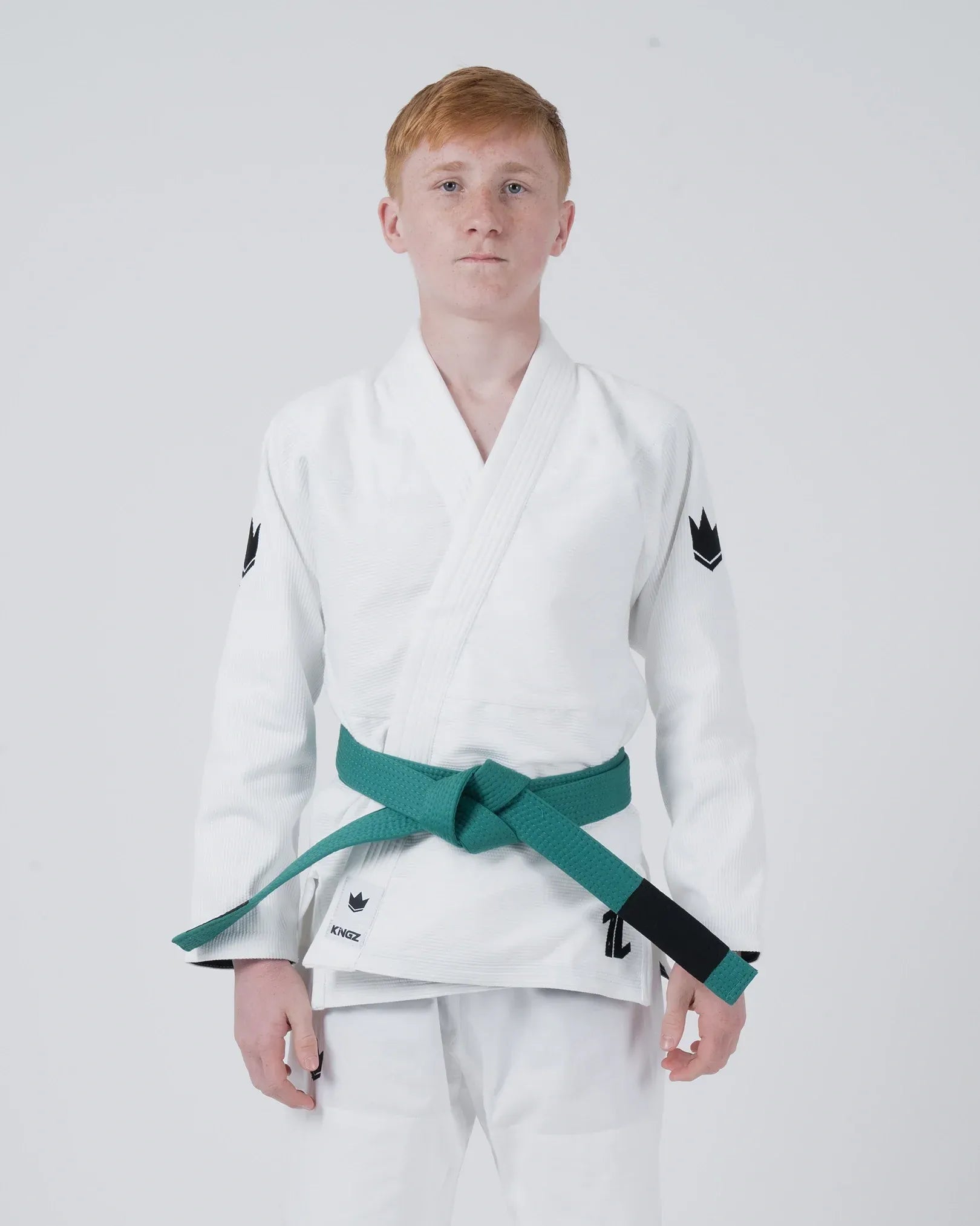 KINGZ THE ONE V2 KIDS BJJ - SCHWARZ - BLAU - WEISS KIMONO / GI