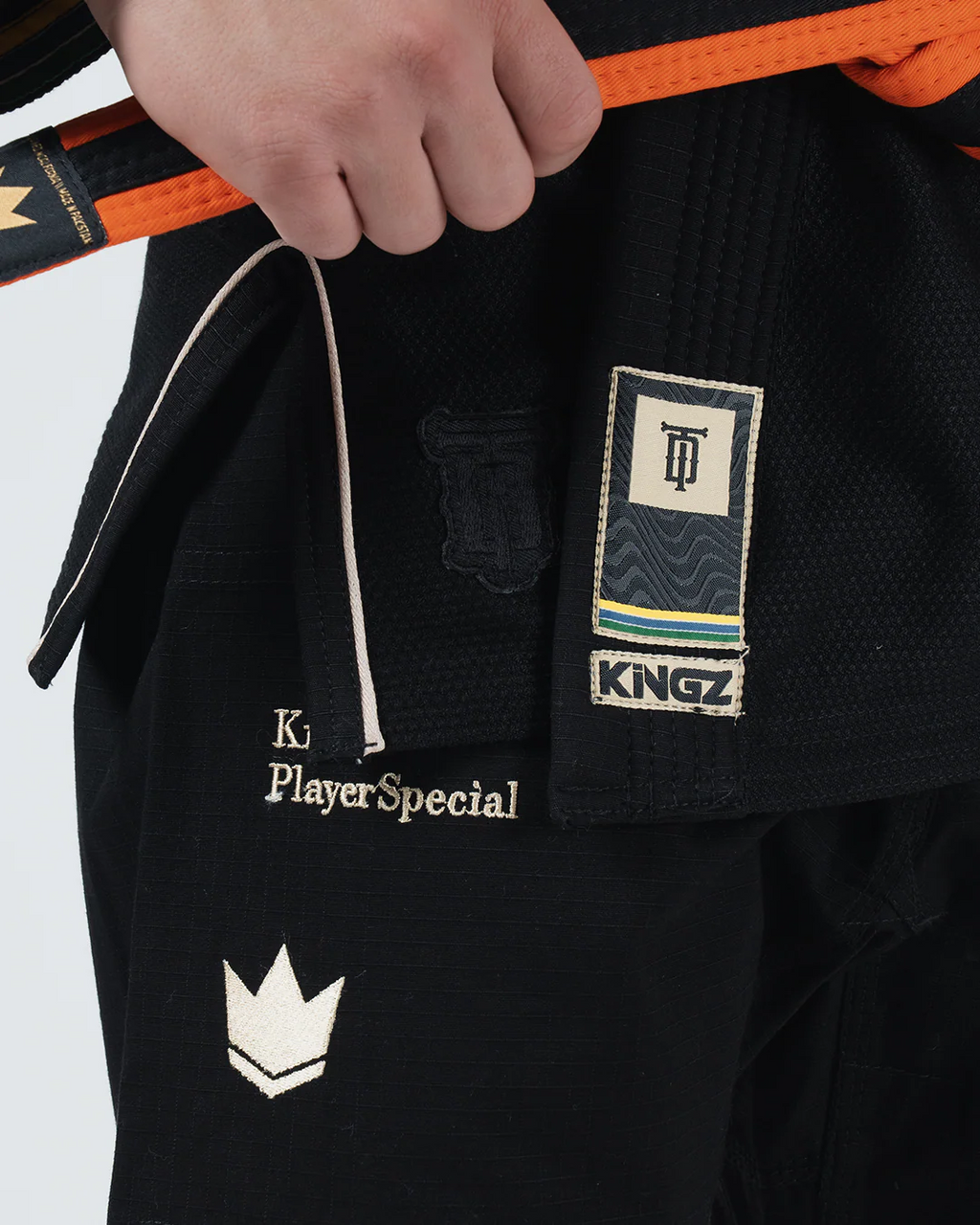 KINGZ PLAYERS SPECIAL LIMITED EDITION JUGEND - SCHWARZ - WEISSER KIMONO / GI