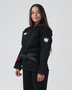 KINGZ KORE V2 DAMEN JIU JITSU - SCHWARZ - BLAU - WEISS KIMONO / GI
