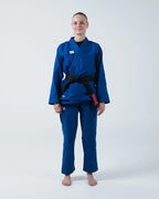 KINGZ KORE V2 DAMEN JIU JITSU - SCHWARZ - BLAU - WEISS KIMONO / GI