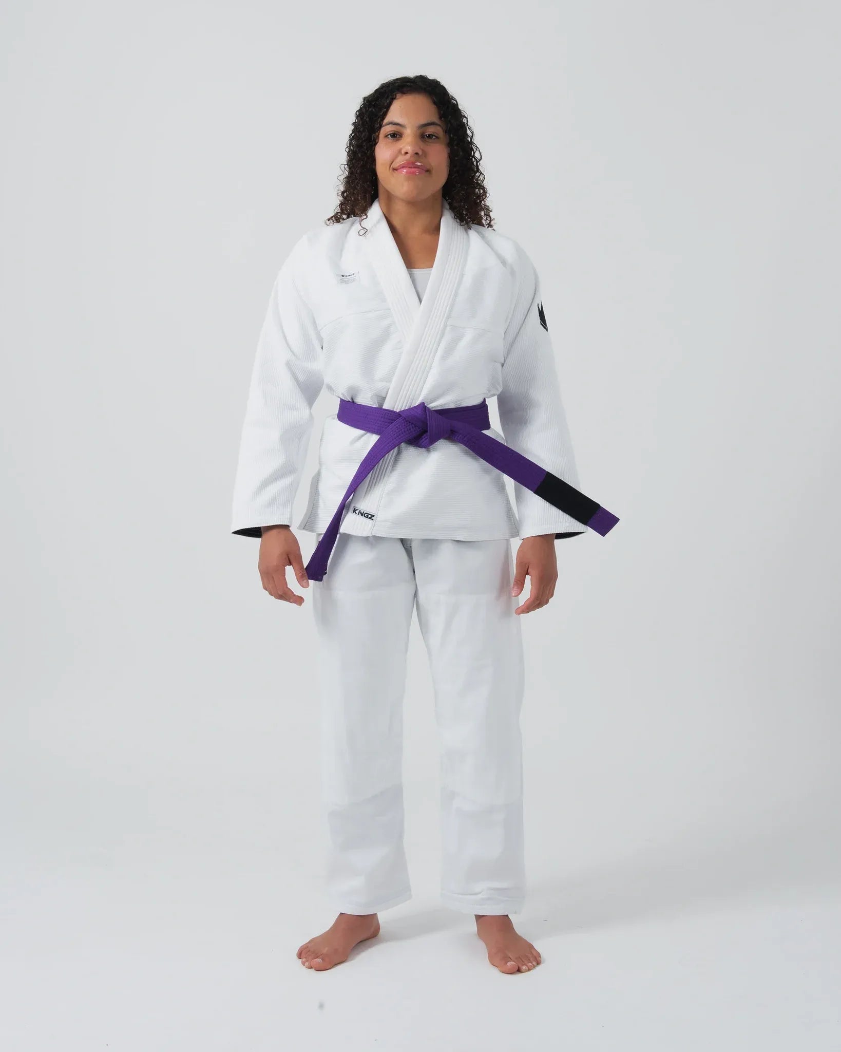 KINGZ KORE V2 DAMEN JIU JITSU - SCHWARZ - BLAU - WEISS KIMONO / GI