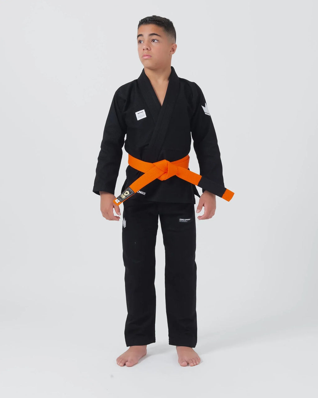 KIMONO / GI DE JIU JITSU JUVENIL KINGZ KORE V2 - NEGRO - AZUL - BLANCO