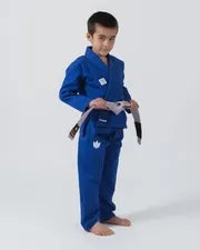 KINGZ KORE V2 JUGEND JIU JITSU- SCHWARZ - BLAU - WEISS KIMONO / GI