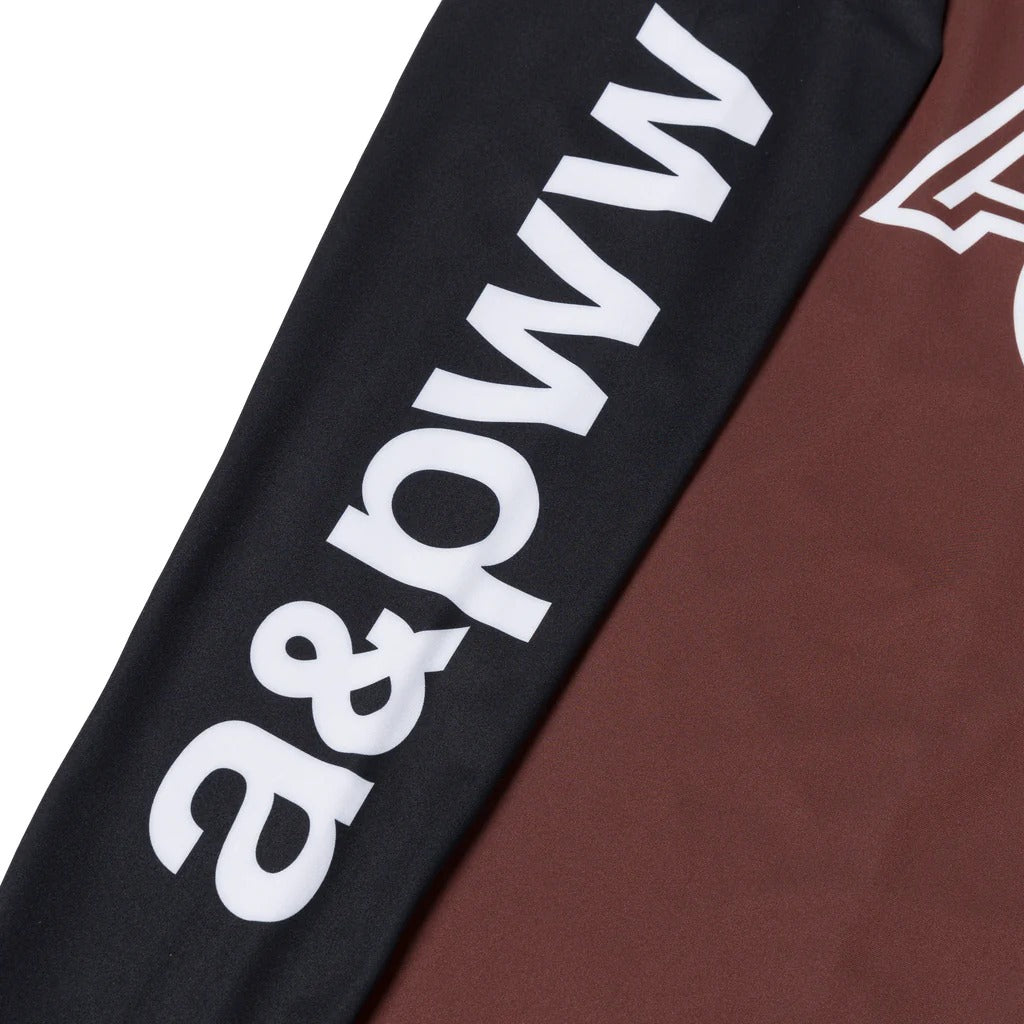 ALBINO & PRET LS RANKED BROWN RASHGUARD