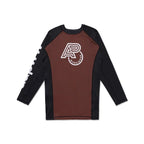 ALBINO & PRET LS RANKED BROWN RASHGUARD