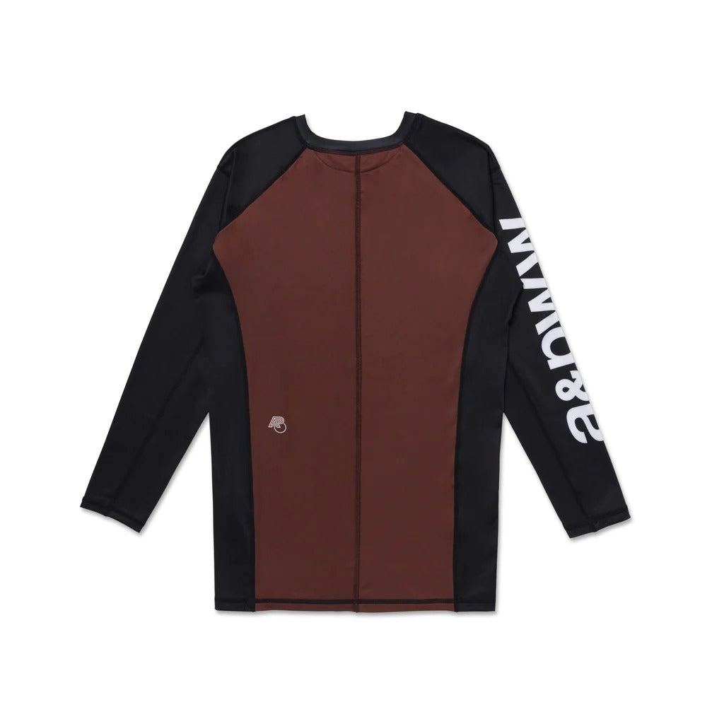 ALBINO & PRET LS RANKED BROWN RASHGUARD