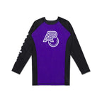 ALBINO & PRET LS RANKED PURPLE RASHGUARD