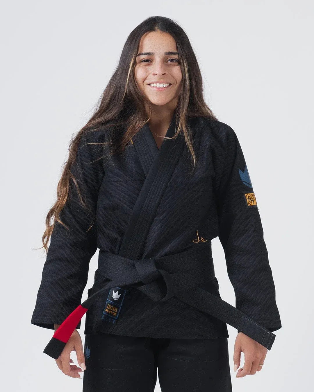 KINGZ LIMITED EDITION - LEGENDS NEVER DIE PARA MUJER - KIMONO / GI NEGRO