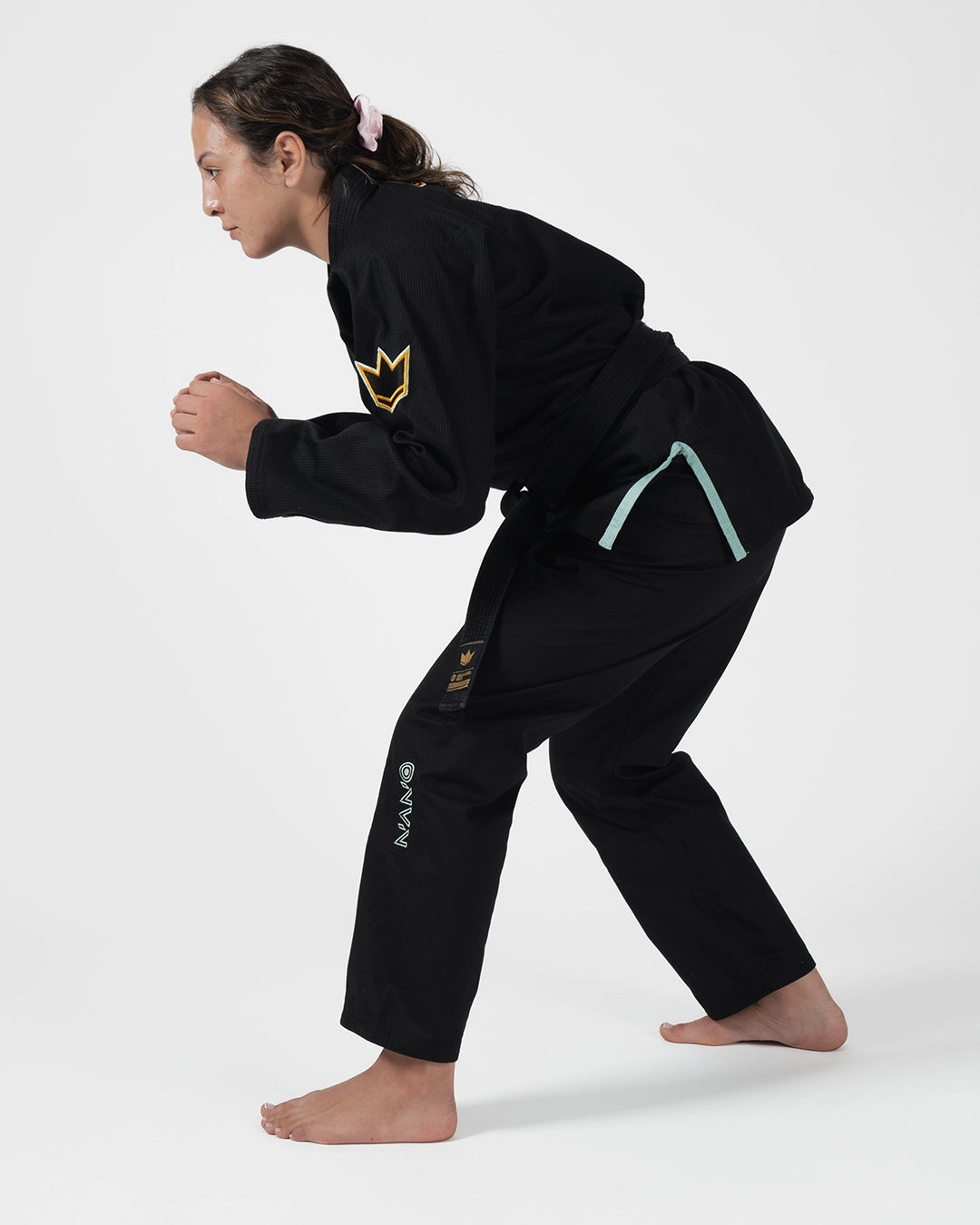 KINGZ NANO 3.0 TERRA LIMITED EDITION DAMEN JIU JITSU - SCHWARZ - WEISS KIMONO / GI