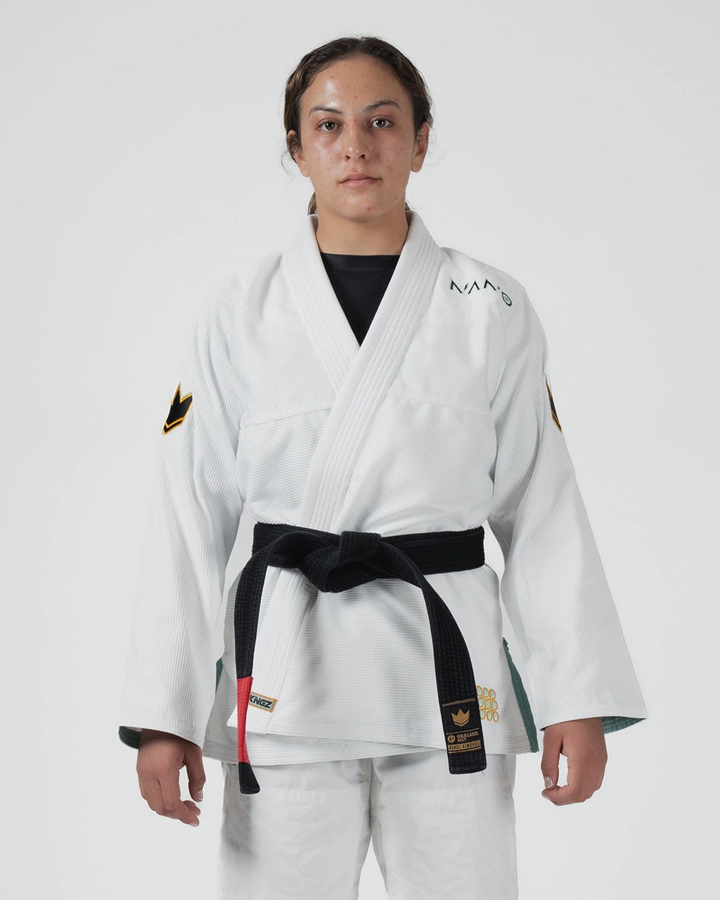 KINGZ NANO 3.0 TERRA LIMITED EDITION DAMEN JIU JITSU - SCHWARZ - WEISS KIMONO / GI