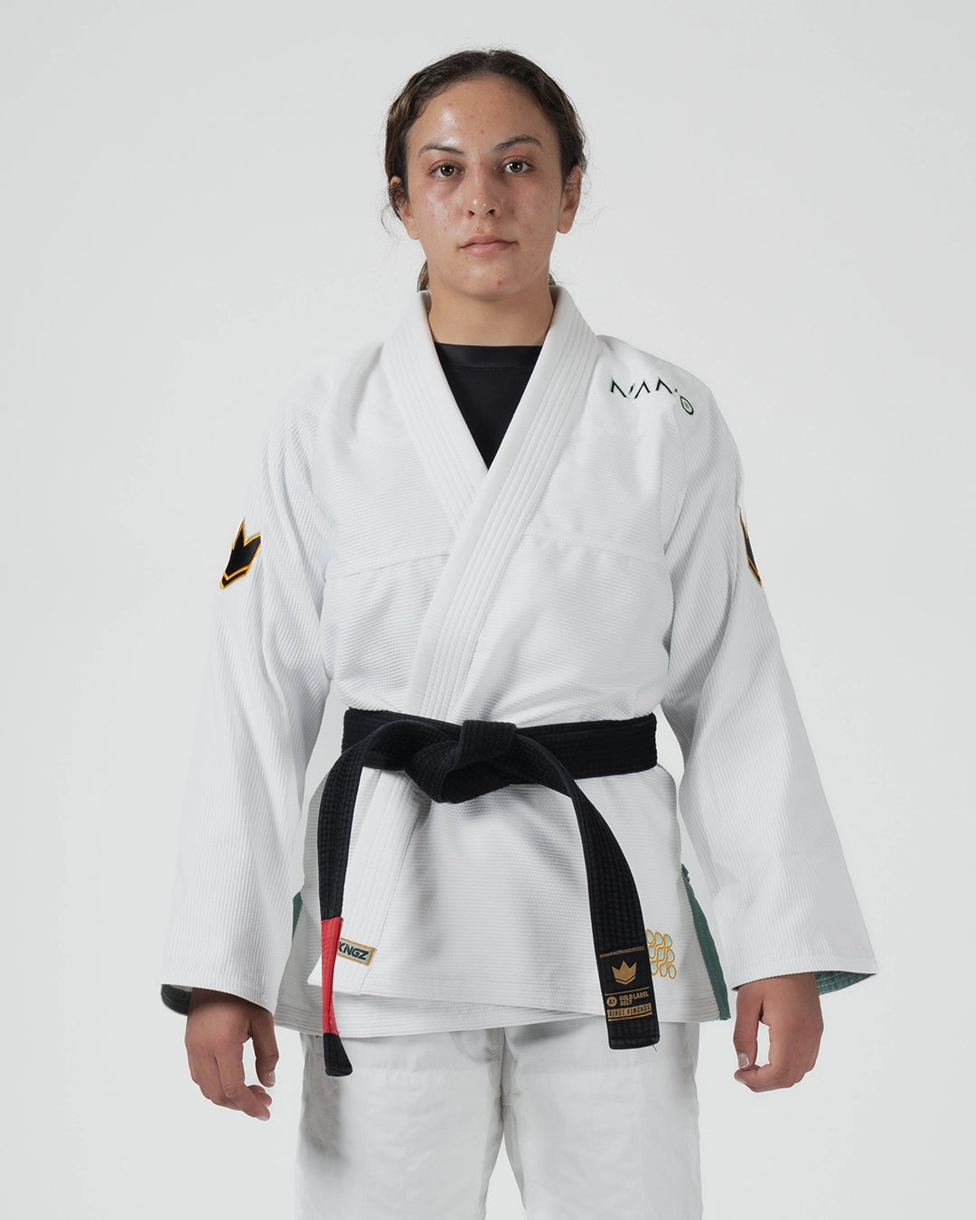 KINGZ NANO 3.0 TERRA LIMITED EDITION DAMEN JIU JITSU - SCHWARZ - WEISS KIMONO / GI