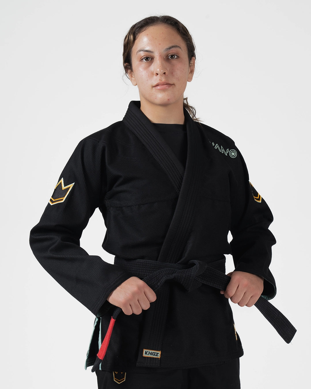 KINGZ NANO 3.0 TERRA LIMITED EDITION DAMEN JIU JITSU - SCHWARZ - WEISS KIMONO / GI