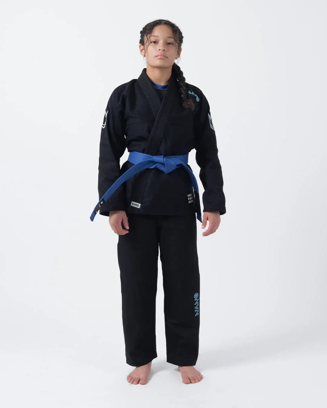 KINGZ NANO 3.0 DAMEN JIU JITSU - SCHWARZ - BLAU - WEISS KIMONO / GI