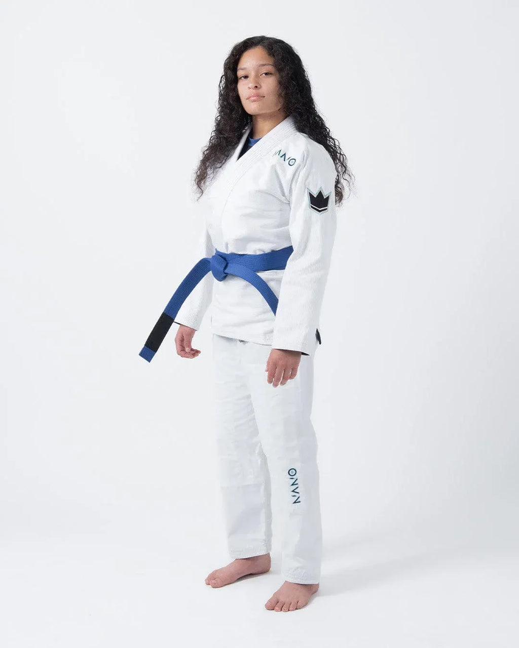 KINGZ NANO 3.0 DAMEN JIU JITSU - SCHWARZ - BLAU - WEISS KIMONO / GI