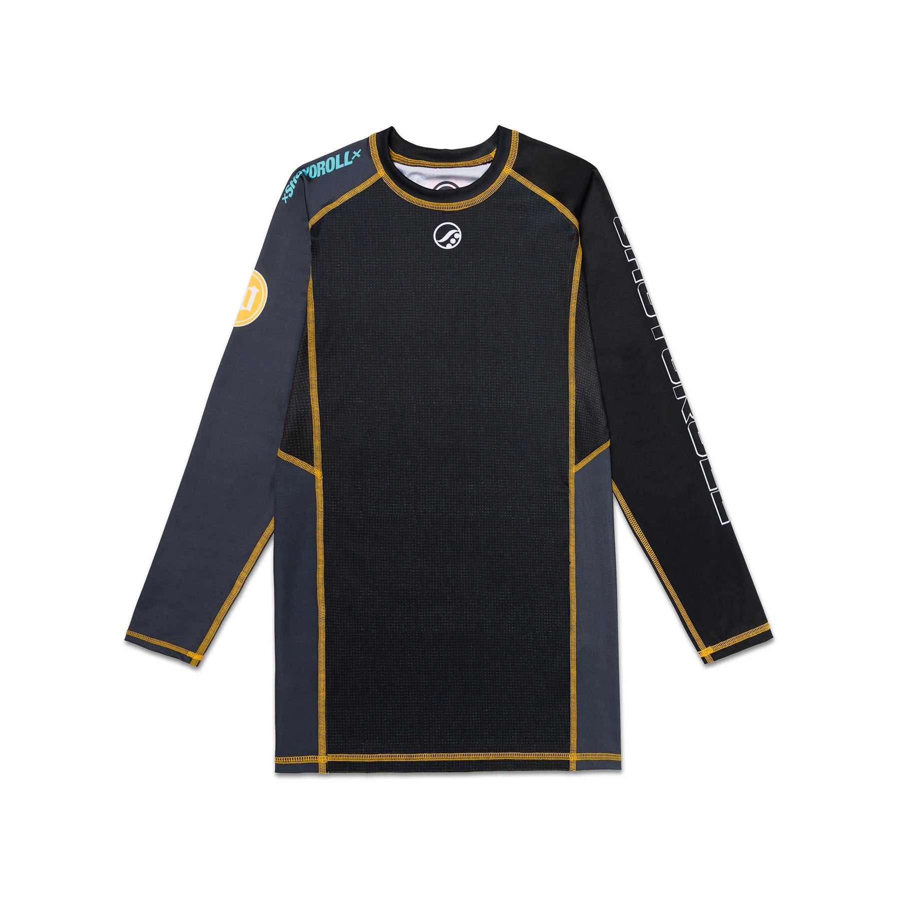 SHOYOROLL PW RANKED LS BLACK RASHGUARD