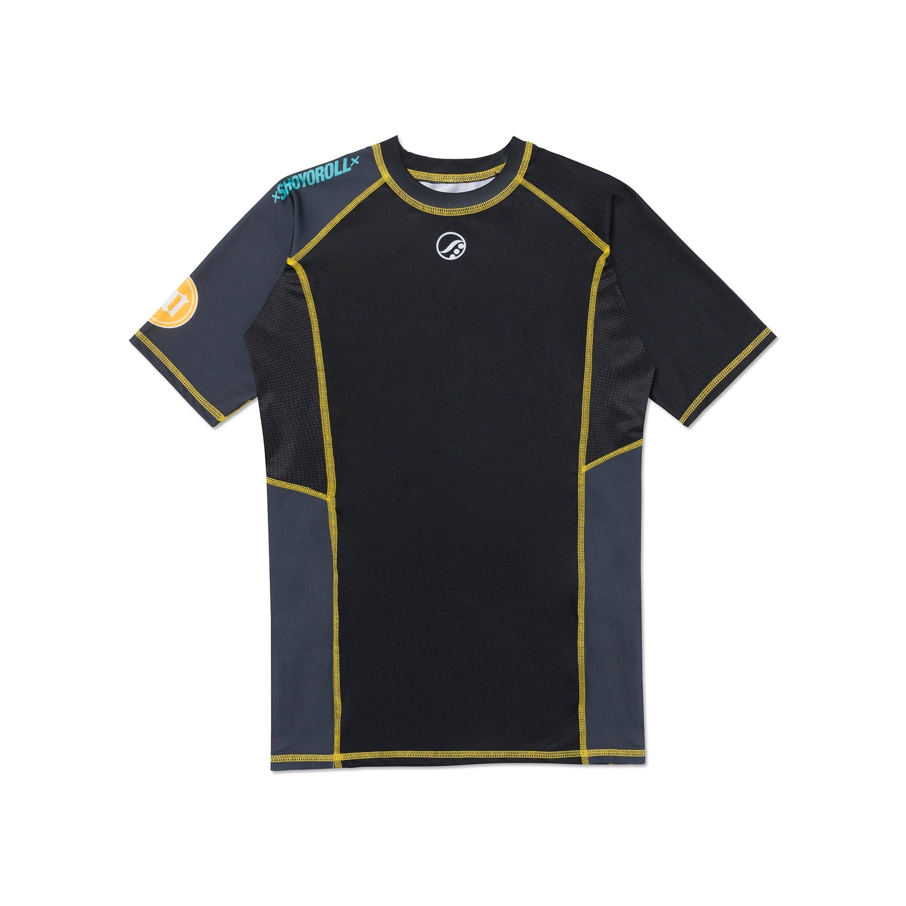 SHOYOROLL PW RANKED SS BLACK RASHGUARD
