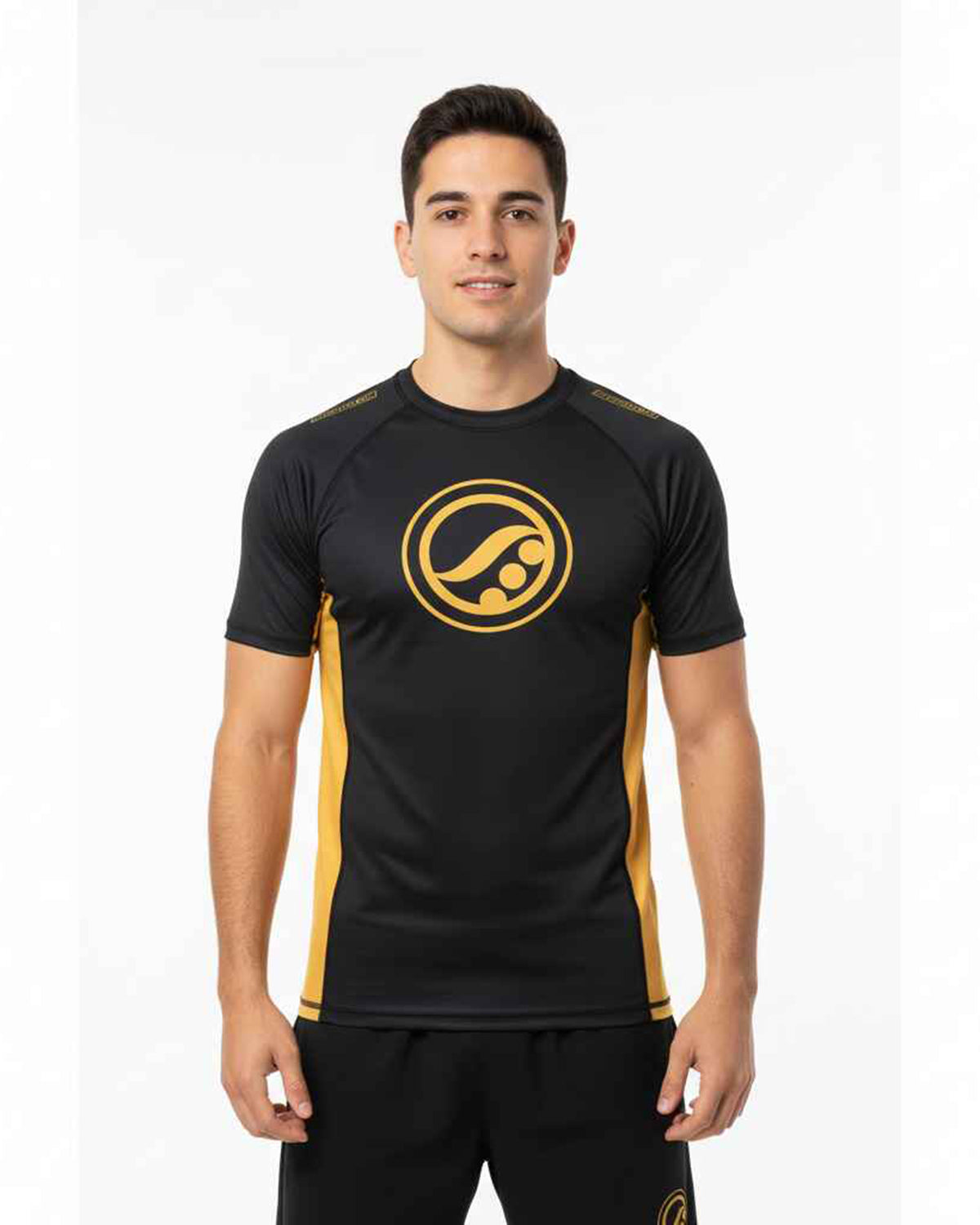 SHOYOROLL COMPETITOR 21 YELLOW SHORTS AND RASHGUARD