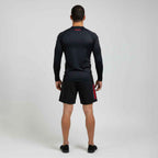 SHOYOROLL 3D TRAINING LONG SLEEVE BLACK PREMIUM BJJ NO-GI COMPRESSION RASHGUARD