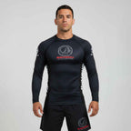 SHOYOROLL 3D TRAINING LONG SLEEVE BLACK PREMIUM BJJ NO-GI COMPRESSION RASHGUARD