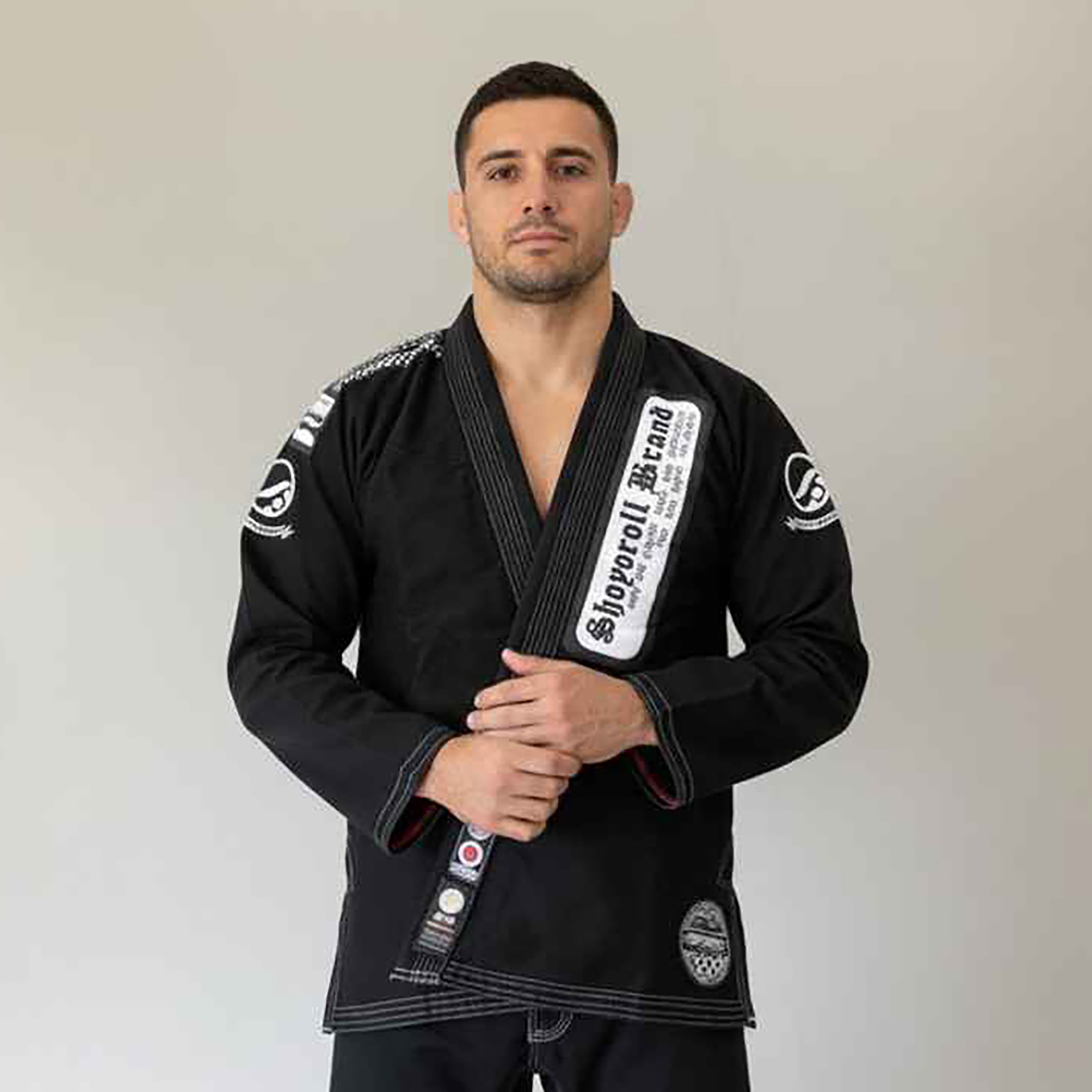 SHOYOROLL LOTE #37 KIMONO / GI NEGRO DE JIU JITSU BRASILEÑO HUMAN CHESS