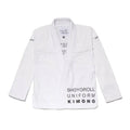 SHOYOROLL BATCH 92 REBEL APPLIQUE WHITE KIMONO / GI
