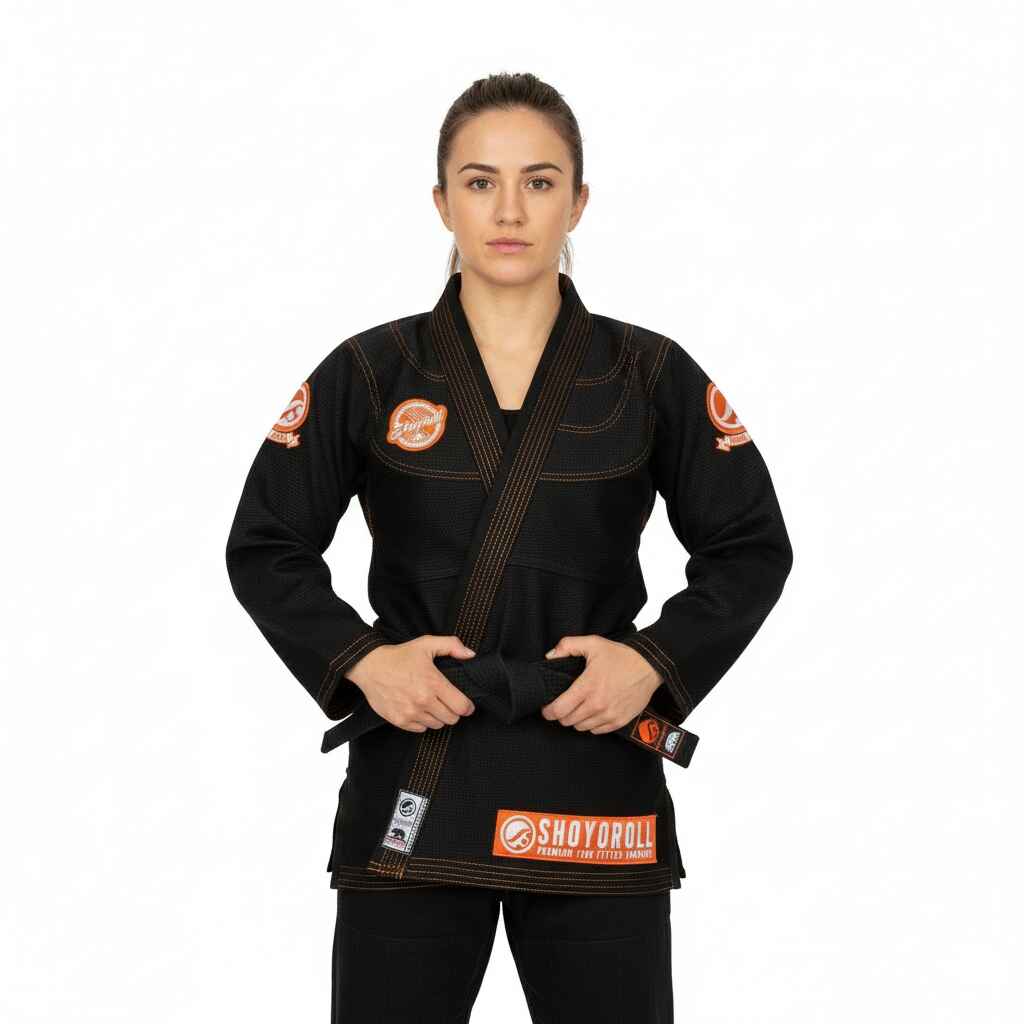 SHOYOROLL EMBER COMPETITOR BBJ BLACK KIMONO / GI