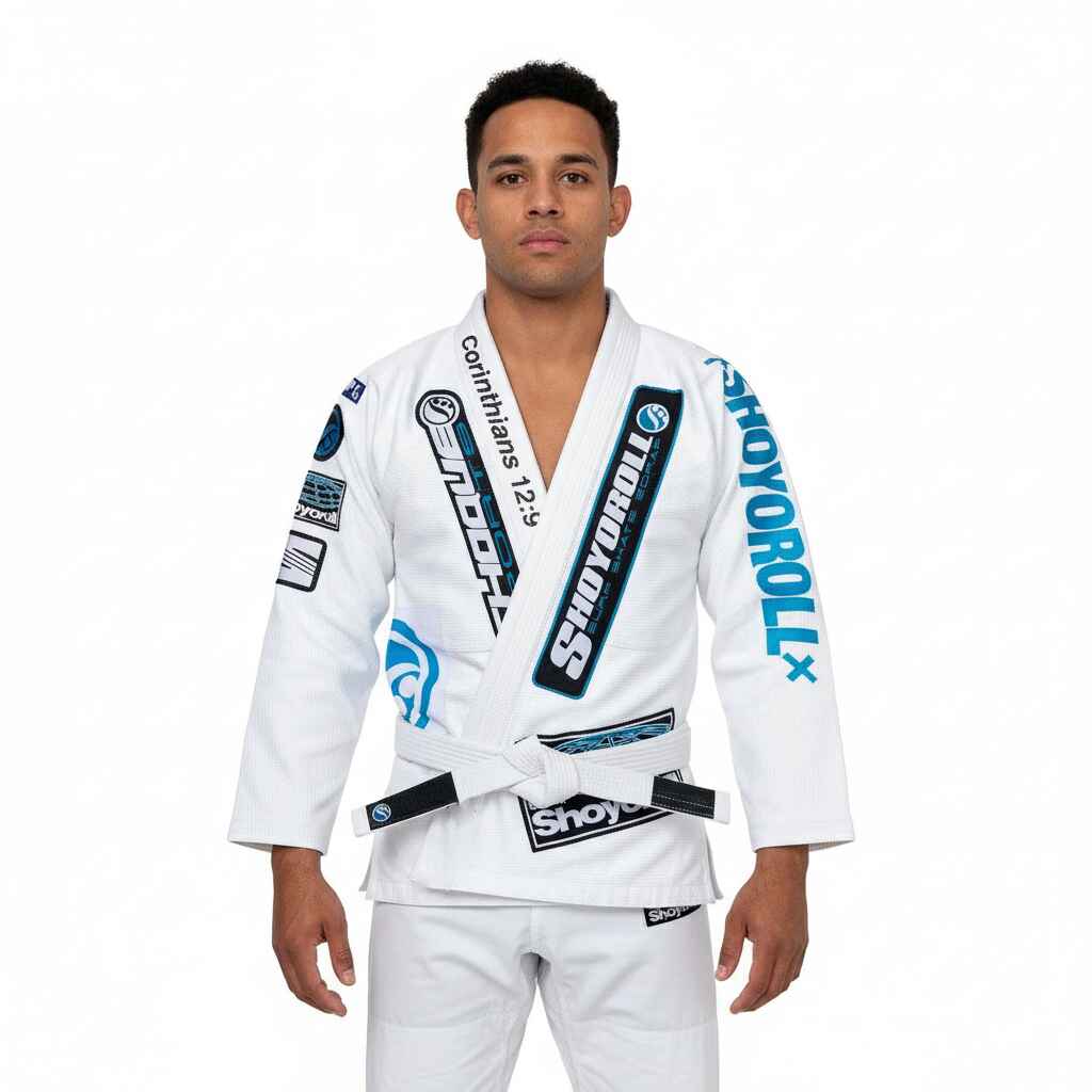 SHOYOROLL FEDERATION V4 BATCH 24 BRASILIANISCHER JIU-JITSU WEISSER KIMONO / GI