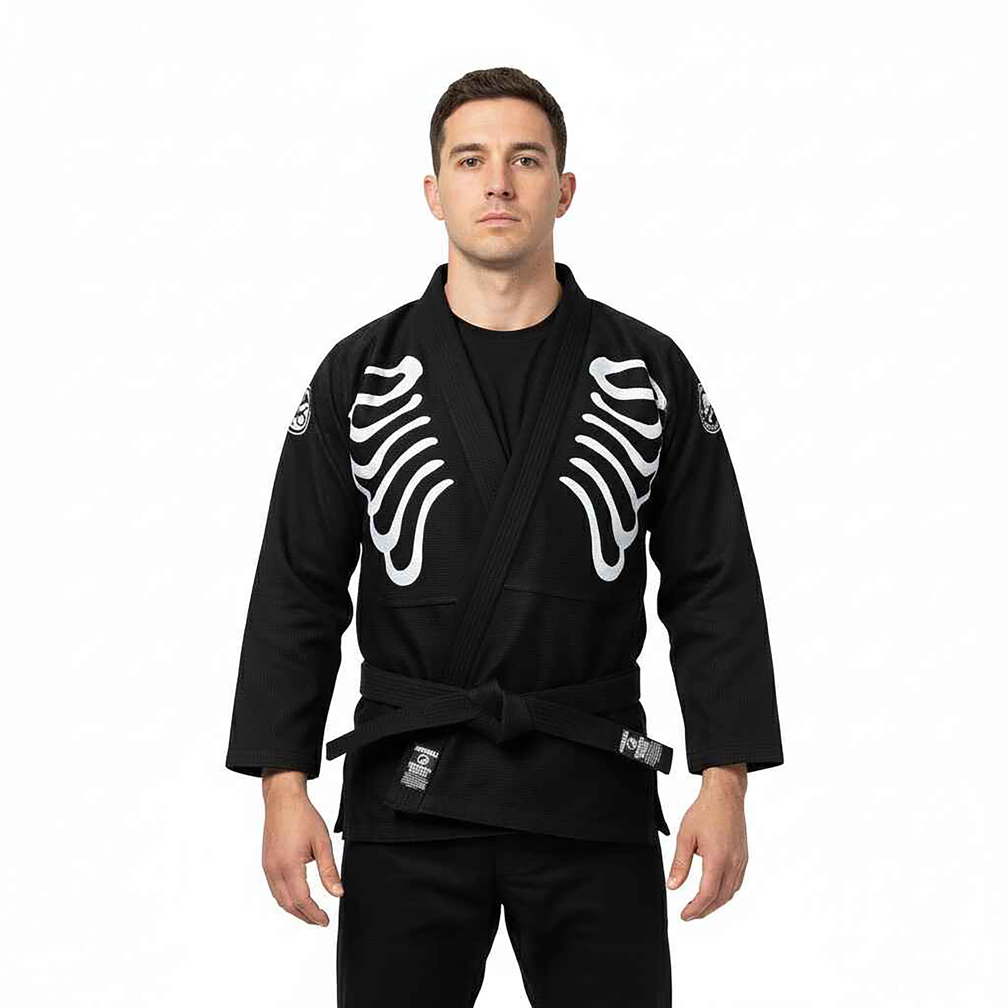 SHOYOROLL X BROKEN BONES COLLABORATION BRAZILIAN JIU-JITSU BLACK KIMONO / GI