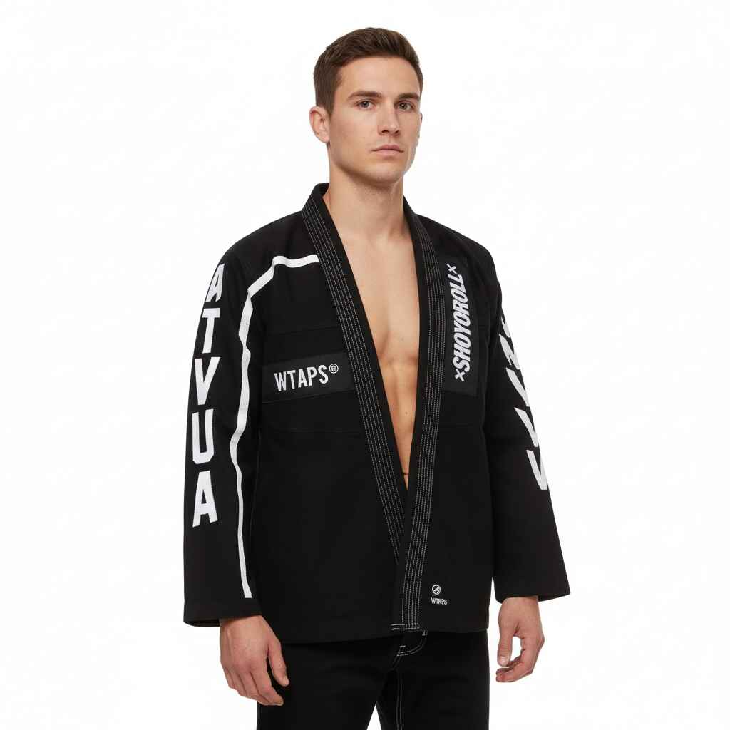 SHOYOROLL BATCH 113 WTAPS ATHLETE EDITION KIMONO / GI NEGRO