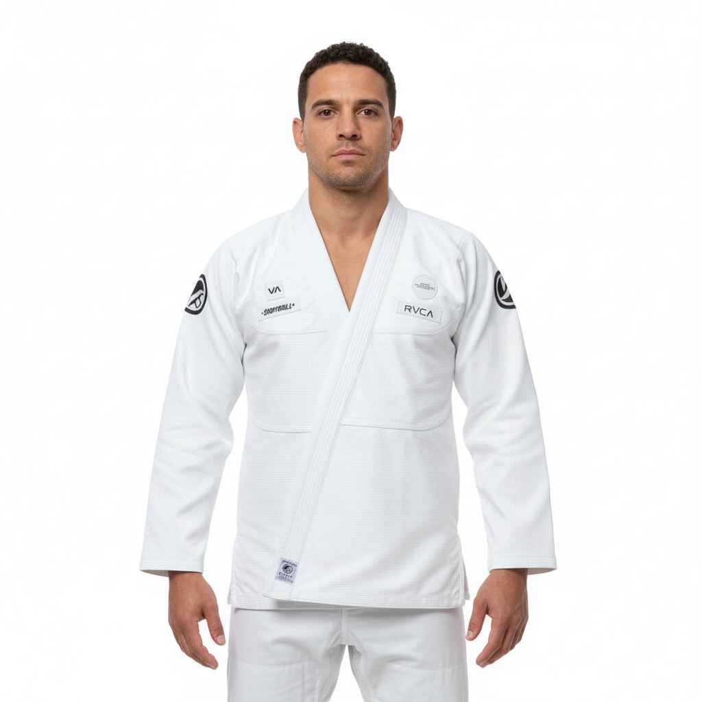 SHOYOROLL RVCA X HEARTBREAKERS BATCH #115 BJJ WHITE KIMONO / GI