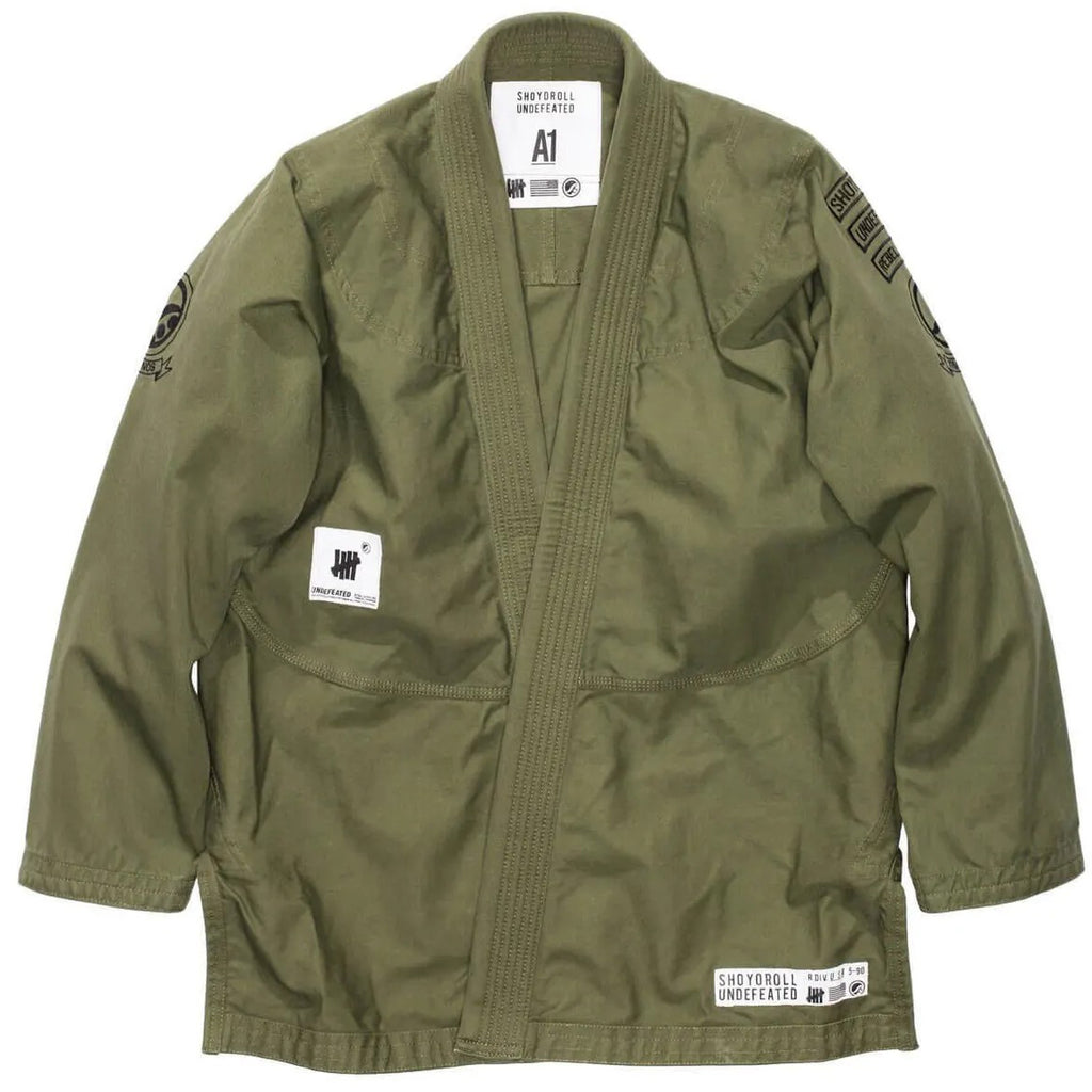 SHOYOROLL X UNDEFEATED BATCH 31 BJJ IN OLIVE GREEN KIMONO / GI